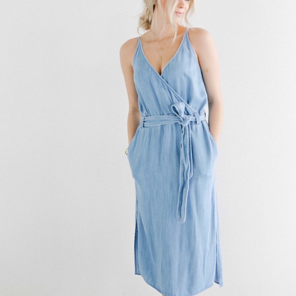 Bella Dahl Cross Front Midi Dress